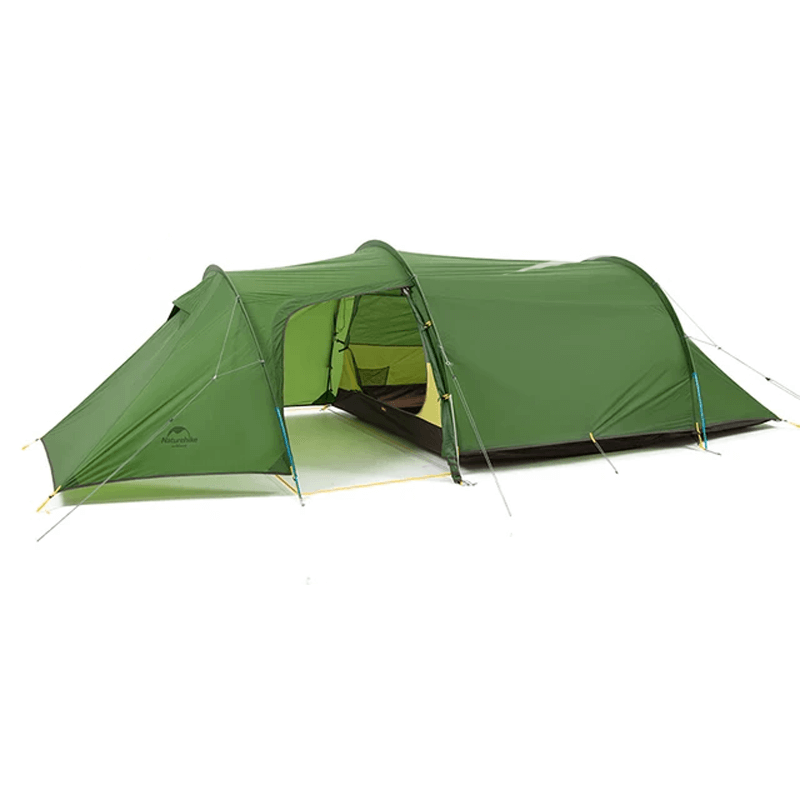 HIKEHAVEN - Ultralight Family Camping Tent PU 4000mm for 2-3 People, Durable Tunnel Tent with High Wind and Rain Resistance, Spacious Interior